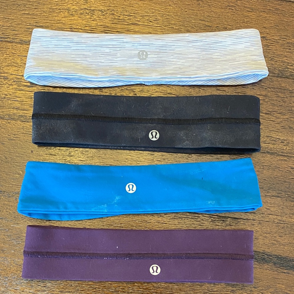 lululemon athletica Hair Accessories Set - White, Black, Blue, Purple